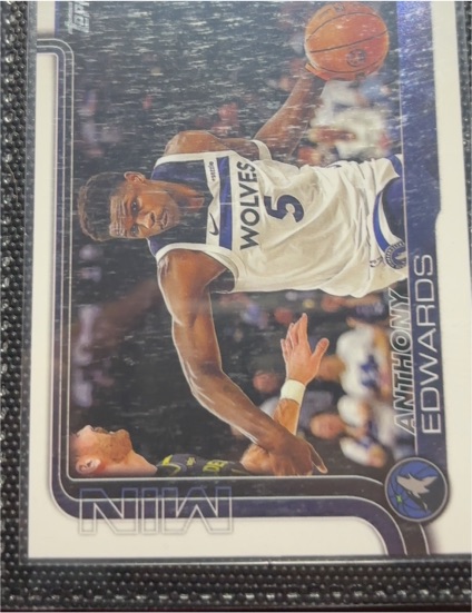 2020 Topps #MIN Anthony Edwards — front