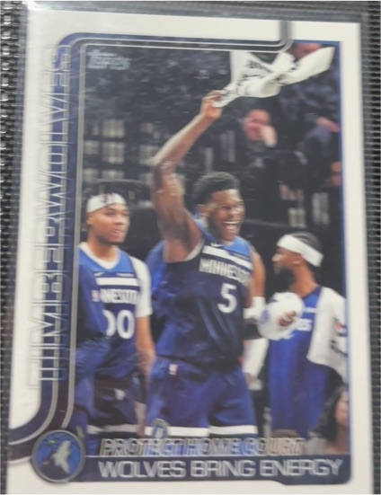 2022 Topps Hardwood #HW-1 Anthony Edwards — front
