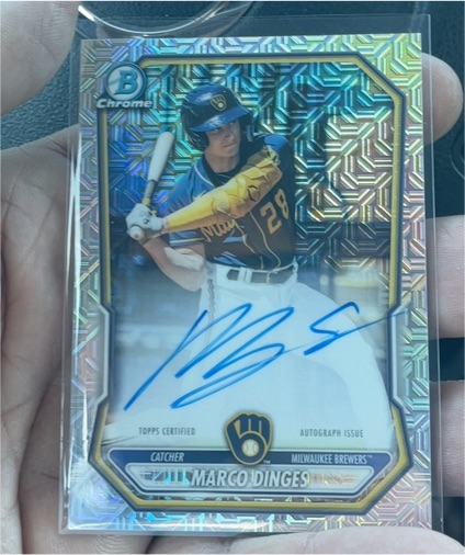 2021 Bowman Chrome #28 Marco DInges — front