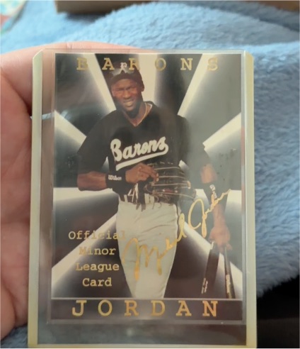 1994 Birmingham Barons Official Minor League Card Michael Jordan — front
