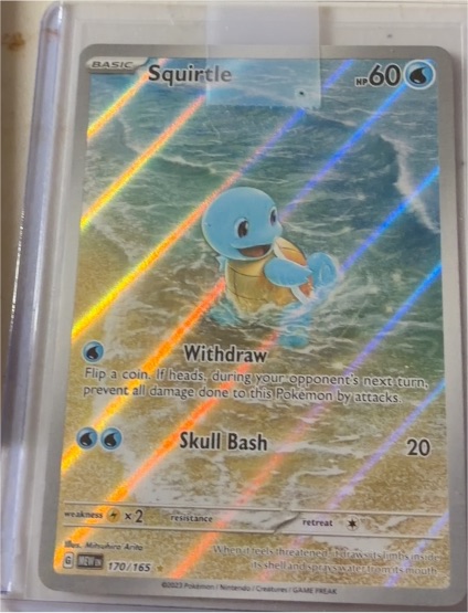 2023 Pokémon #170 Squirtle — front