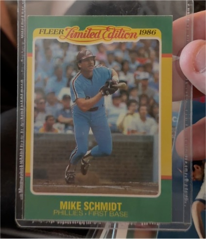 1986 Fleer Limited Edition #1 Mike Schmidt — front