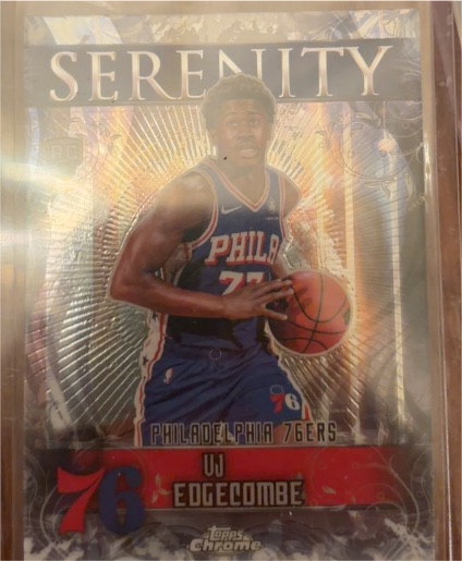 2021 Topps Chrome Serenity #SER-VE VJ Edgecombe — front