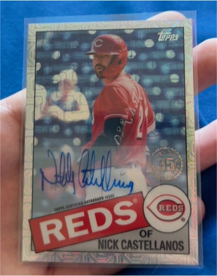 2021 Topps 1985 Throwback Nick Castellanos Autograph — front