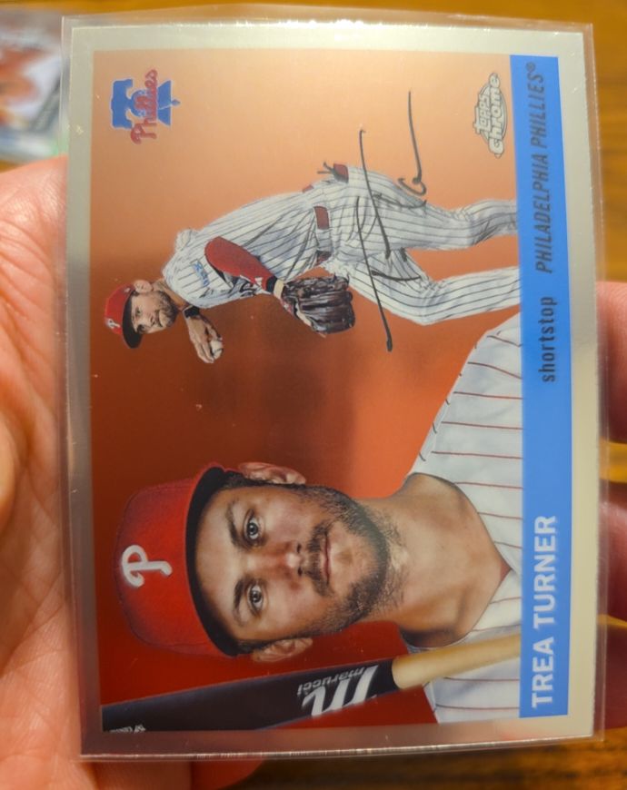 2022 Topps Chrome #163 Trea Turner — front
