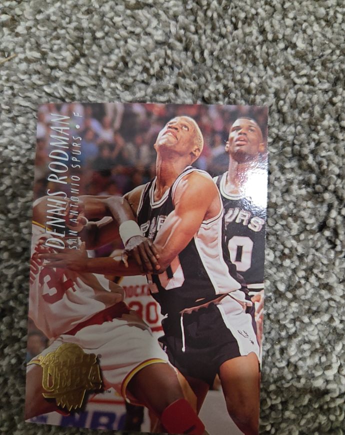 1996 Upper Deck #D1 Dennis Rodman — front