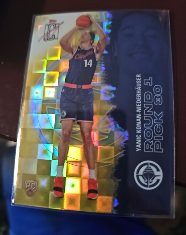 2022 Panini Chronicles Draft Picks Yanic Konan-Niederhauser #Round 1 Pick 30 — front