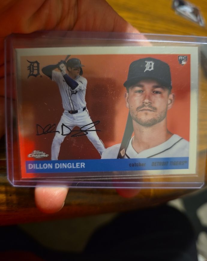 2021 Topps Chrome #RC Dillon Dingler — front