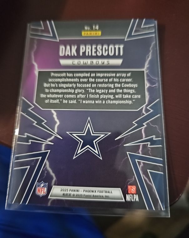 2025 Panini Phoenix Football #14 Dak Prescott — front