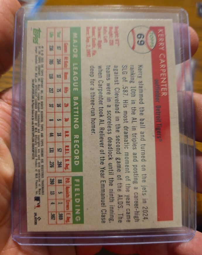 2024 Topps #69 Kerry Carpenter — front
