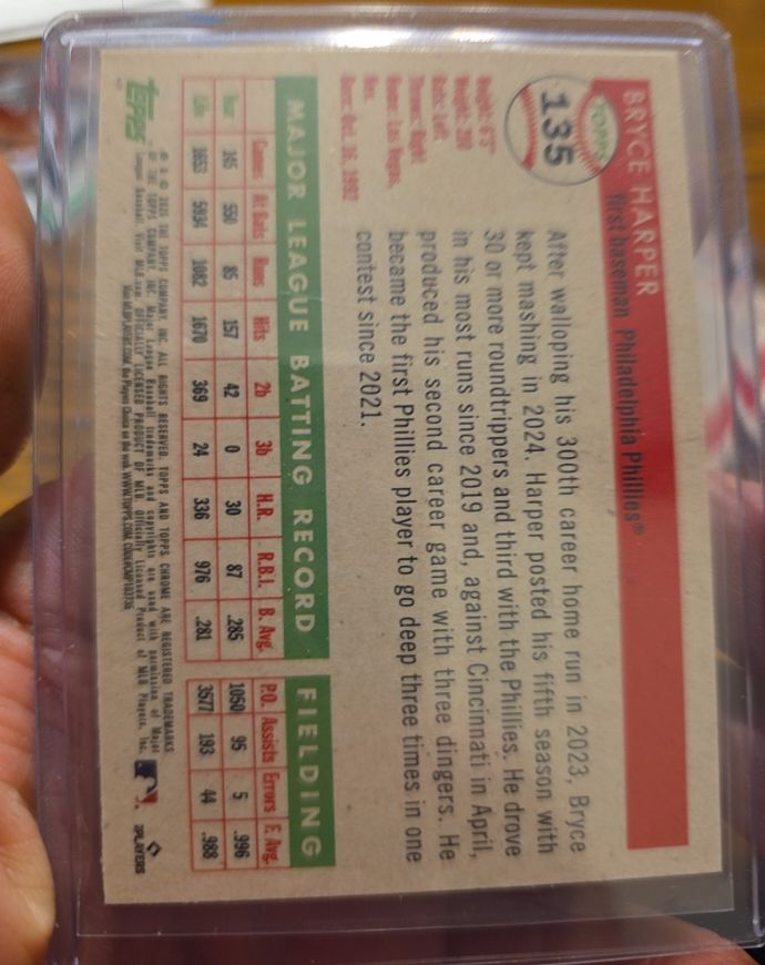 2024 Topps #135 Bryce Harper — front