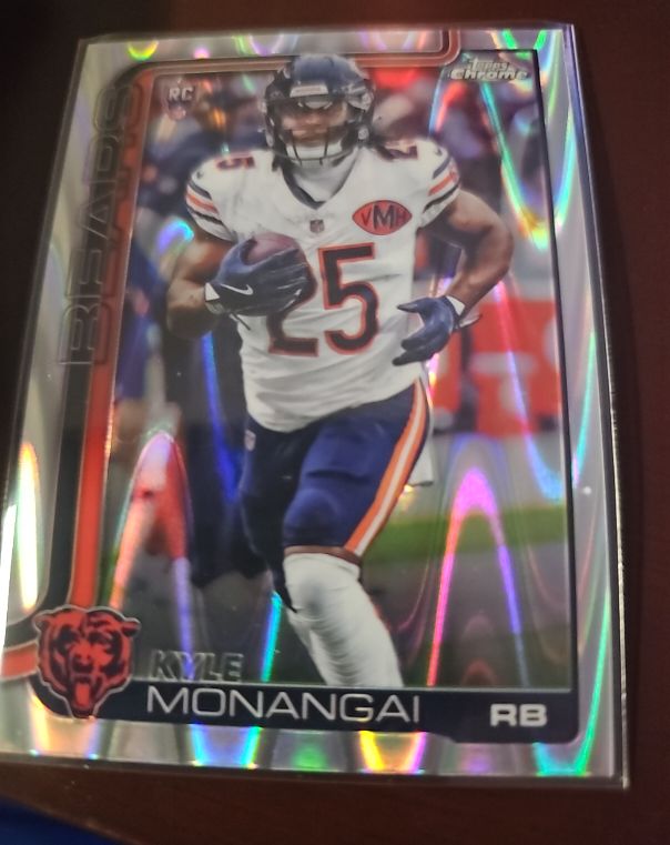 2019 Topps Chrome Kyle Monangai — front