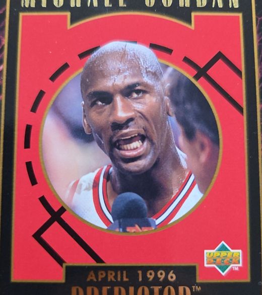 1996 Upper Deck Michael Jordan April 1996 Predator — front