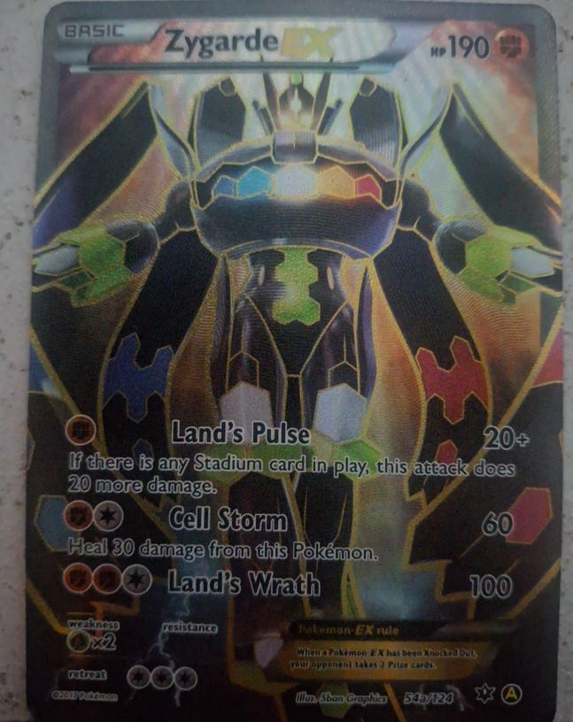 2017 Pokémon #54 Zygarde EX — front