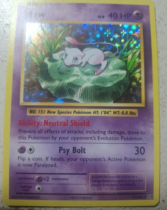 2016 Pokemon #53 Mew — front