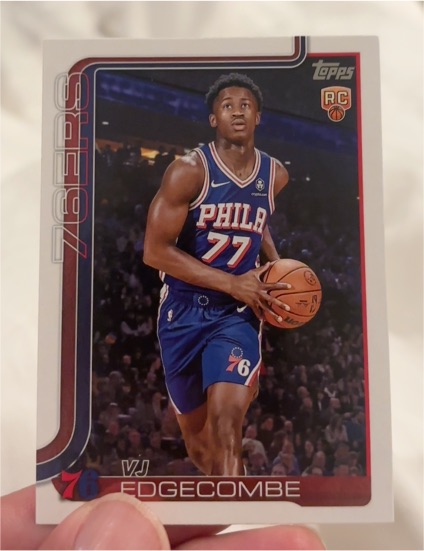 2021 Topps #77 VJ Edgecombe — front
