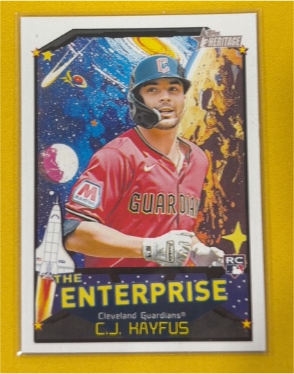 2023 Topps Heritage The Enterprise C.J. Hayfus — front