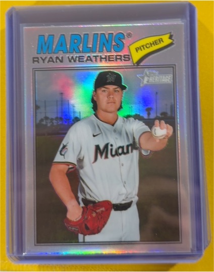 2020 Topps Heritage #TH-17 Ryan Weathers — front