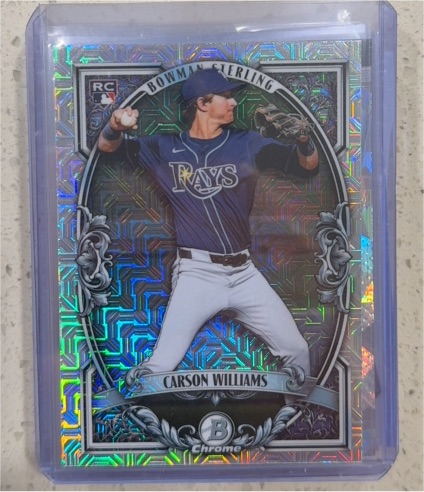 2022 Bowman Sterling Chrome #BSP-1 Carson Williams — front