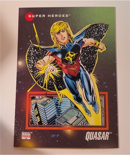 1992 Marvel Super Heroes Quasar — front