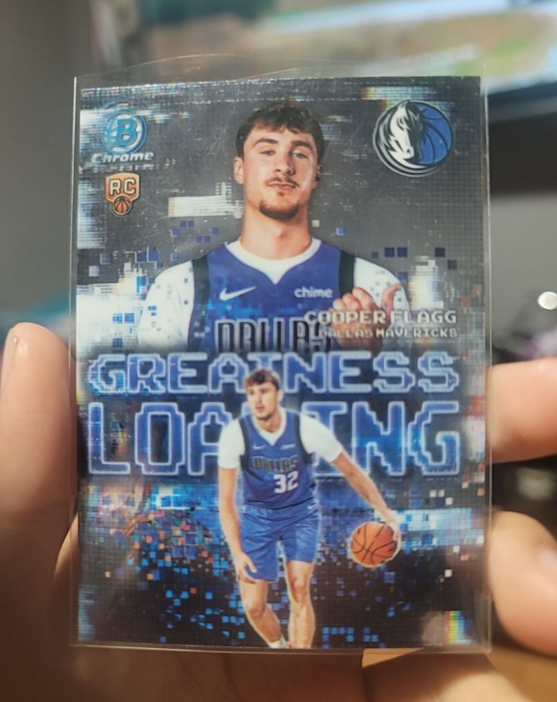 2023 Bowman Chrome #Greatness Loading Cooper Flagg — front