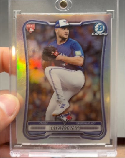 2021 Bowman Chrome #BCP-1 Trey Yesavage — front