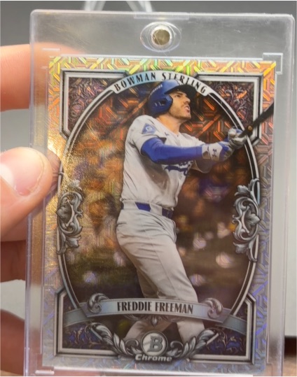 2022 Bowman Sterling Chrome #BSF-FF Freddie Freeman — front
