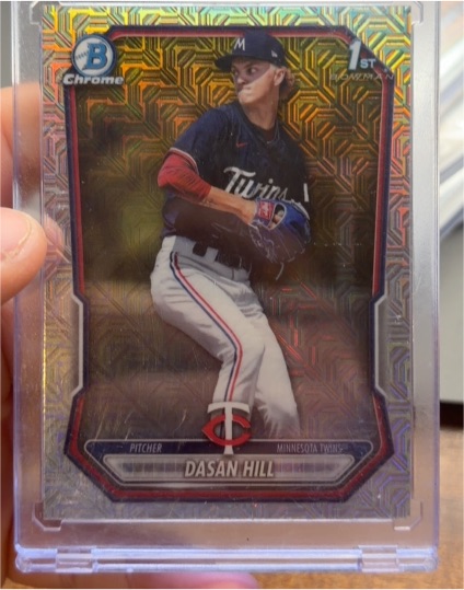 2022 Bowman Chrome #1 Dasan Hill — front