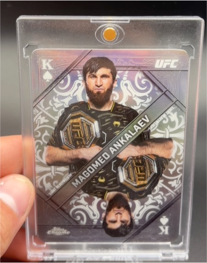 2022 Topps Chrome UFC King of Spades Magomed Ankalaev — front