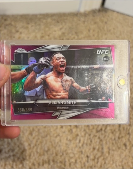 2021 Topps Chrome UFC #368 Elijah Smith — front