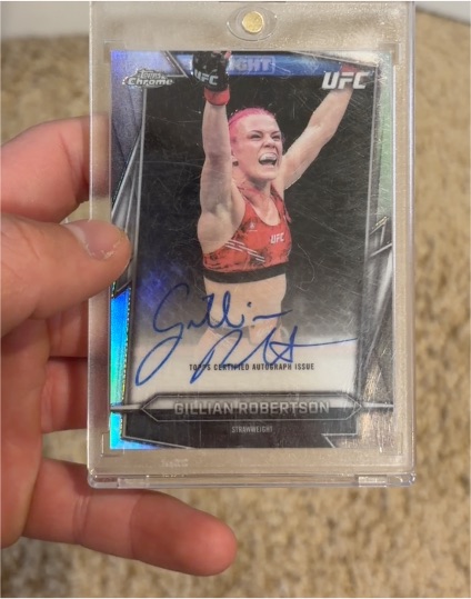 2020 Topps Chrome UFC #GILR Gillian Robertson — front