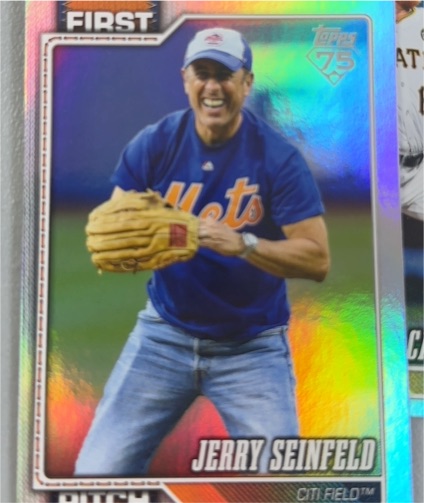 2021 Topps 75th Anniversary FIRST Jerry Seinfeld — front