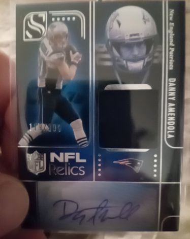 2010 Sage NFL Relics #Danny Amendola — front