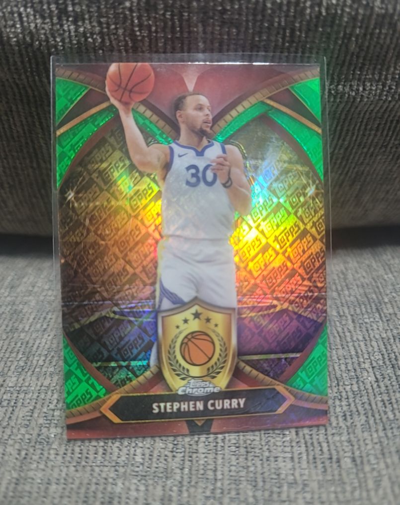 Topps Chrome Stephen Curry Insert Card — front