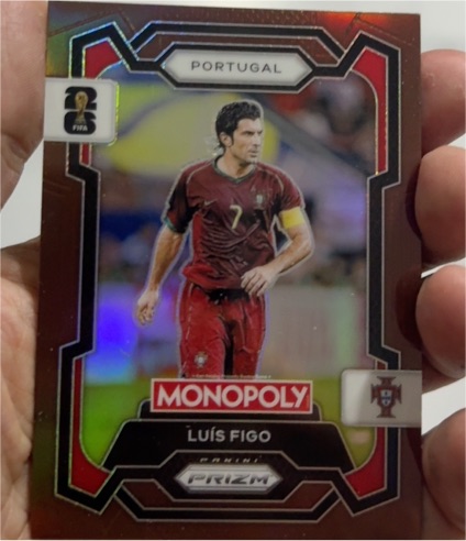 2018 Panini Prizm World Cup Monopoly #MON-1 Luís Figo — front