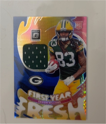 2020 Donruss Optic First Year Fresh #Savion Williams — front