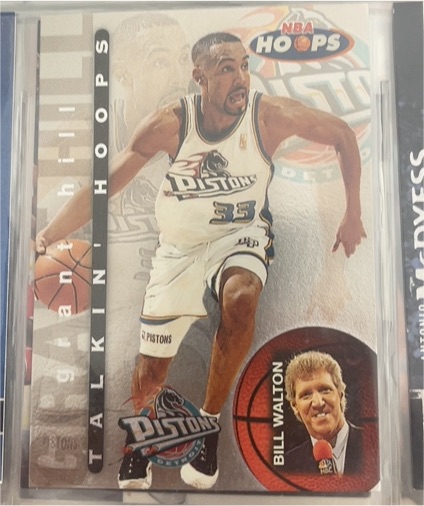 1995 NBA Hoops Talkin' Hoops #T1 Grant Hill — front
