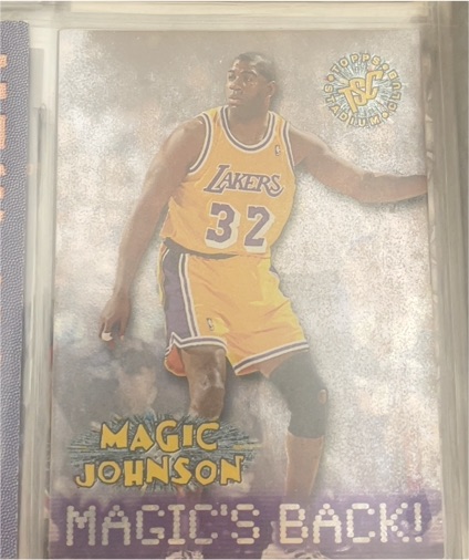 1994 Topps Stadium Club #MAGIC'S BACK! Magic Johnson — front