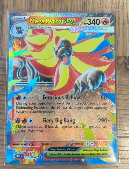 2015 Pokémon CRI #015 Mega Pyroar EX — front