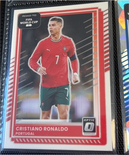 2022 Donruss Optic Road to FIFA World Cup Cristiano Ronaldo — front