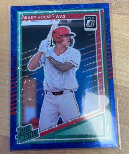 2022 Donruss Optic Rated Prospect #RP-1 Brady House — front