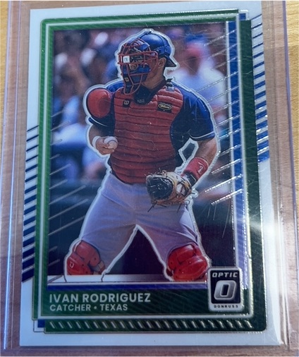 2020 Donruss Optic #Ivan Rodriguez — front