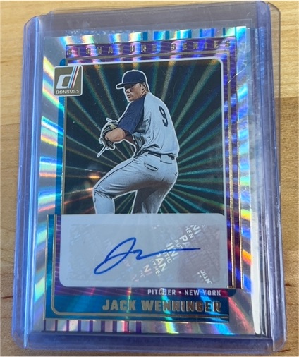 2021 Donruss Signature Series #SS-JW Jack Wenninger — front