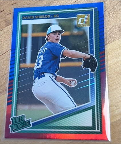 2022 Donruss Rated Prospect #RP-DS David Shields — front