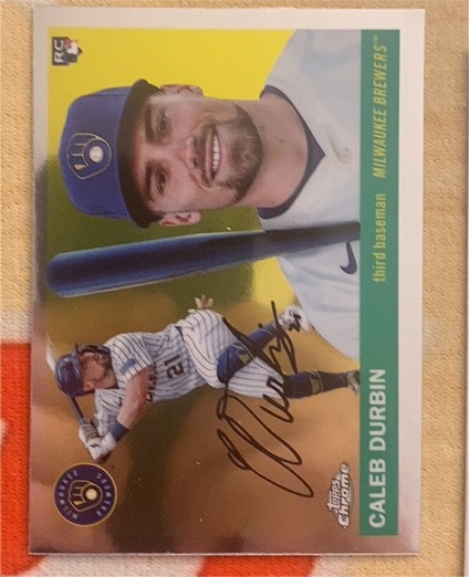 2021 Topps Chrome #98 Caleb Durbin — front