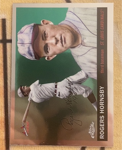 1997 Topps Chrome #196 Rogers Hornsby — front