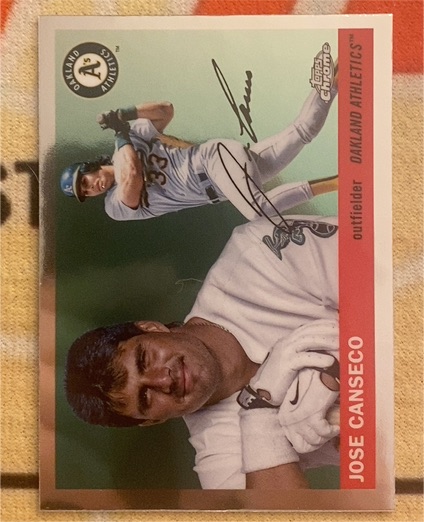 1989 Topps Chrome #25 Jose Canseco — front