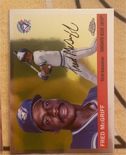 1987 Topps Chrome #1 Fred McGriff — front