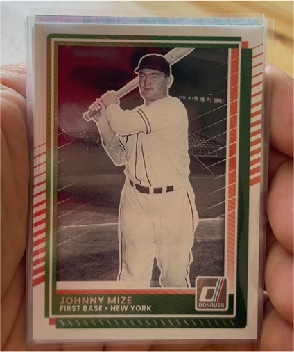 2022 Donruss #1 Johnny Mize — front