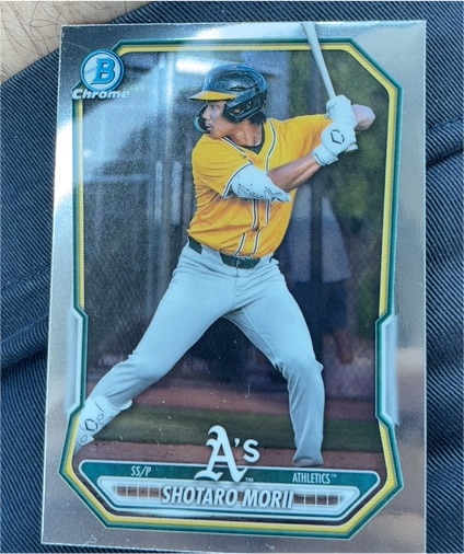 2022 Bowman Chrome #SSP Shotaro Mori — front